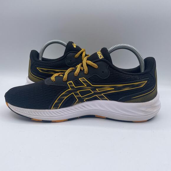 Asics Gel Excite 9 Road Running Shoes Active Athletic Black Yellow Mens 7